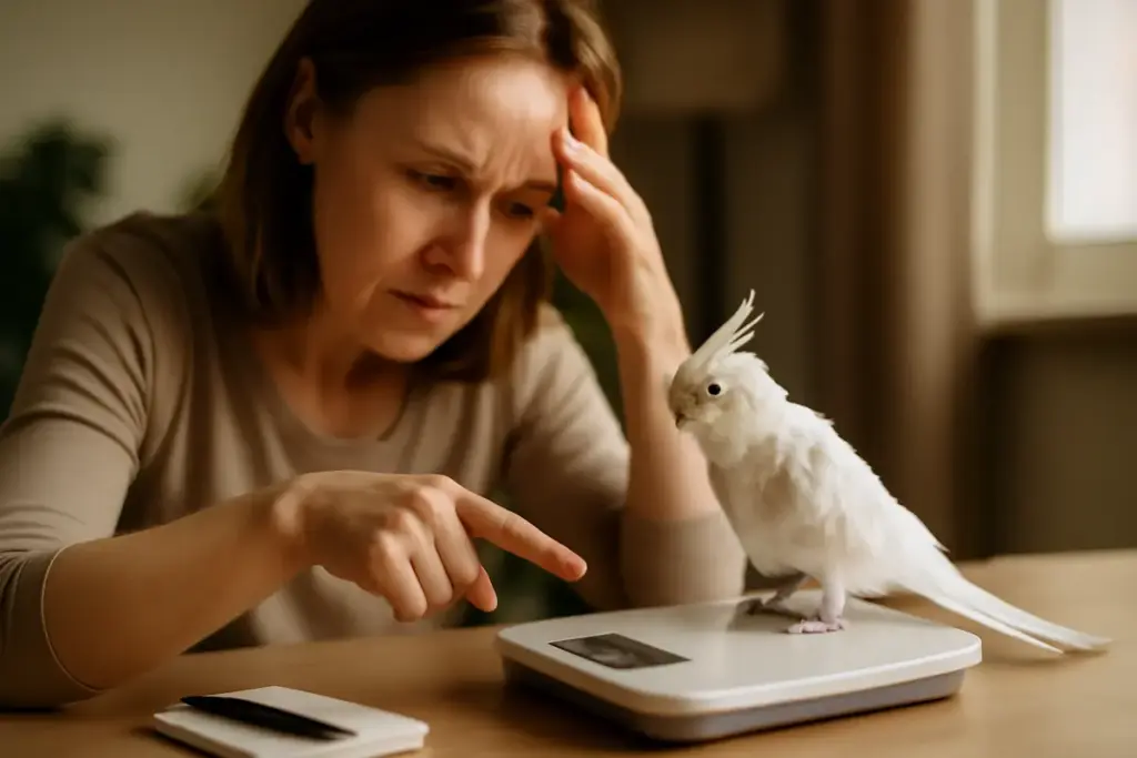 Perdita di peso nel cacatua domestico: segnali, cause e azioni immediate da intraprendere