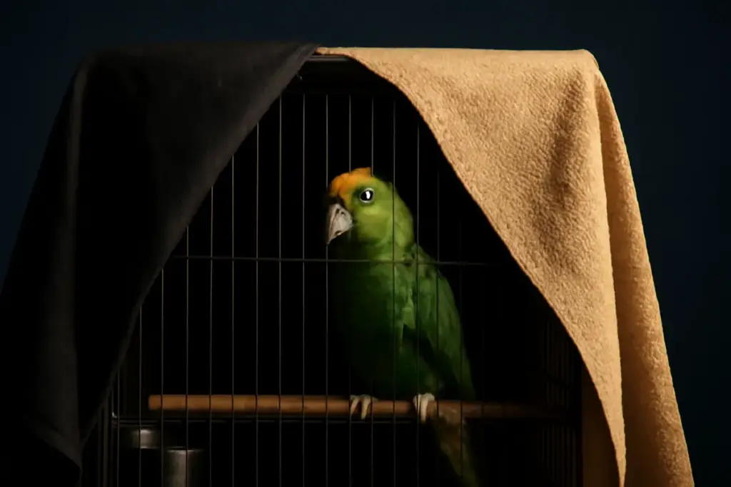 Coperture notturne per gabbie: quale materiale ostacola davvero la qualità del sonno dei pappagalli?