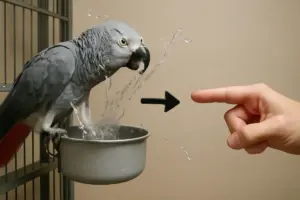Perché il pappagallo butta l’acqua dalla ciotola? Il comportamento spiegato e come gestirlo facilmente