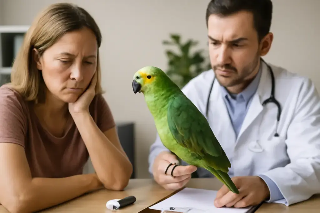 Mutismo improvviso nel pappagallo: quando preoccuparsi e quali controlli richiedere davvero