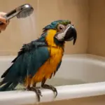 Il bagnetto giusto per l’ara domestica: frequenza corretta e errori tipici da evitare