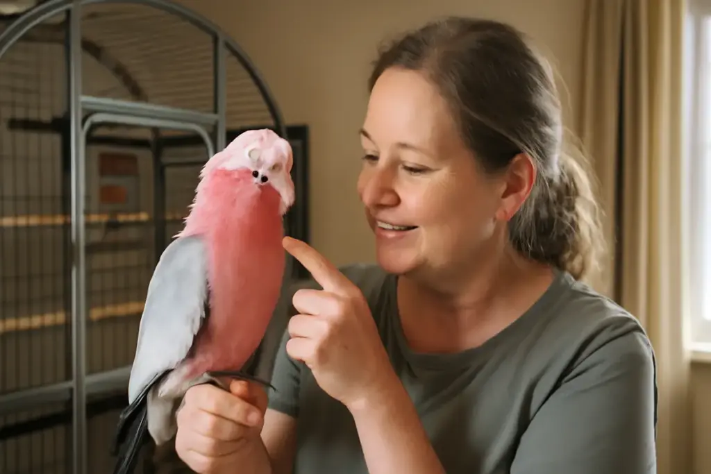 Cacatua rosa: personalità e socialità spiegate da chi li alleva ogni giorno