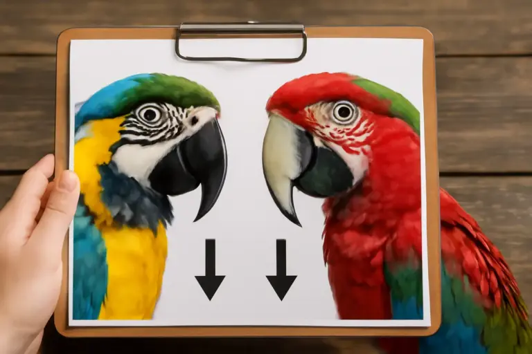 Differenze tra ara ararauna e ara chloroptera: dettagli distintivi utili nella scelta dell’animale