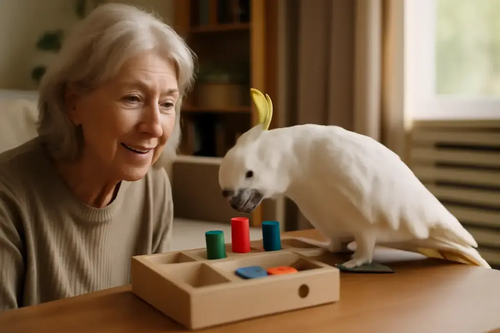 Benefici dei giochi interattivi per cacatua anziani: stimoli cognitivi che rallentano l’invecchiamento