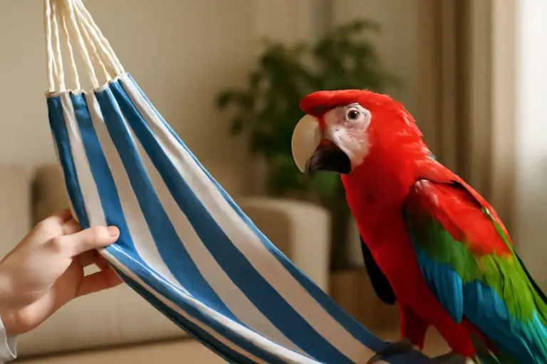 Può l’amaca spaventare il pappagallo? Come capire le sue reazioni e introdurre comfort gradualmente