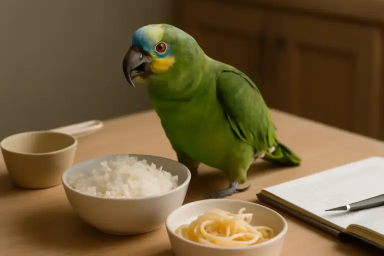 Pasta e riso nei menu dei pappagalli: i vantaggi di una porzione controllata secondo gli esperti
